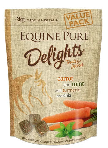 Equine Pure Delights Carrot Mint Turmeric Chia 500g