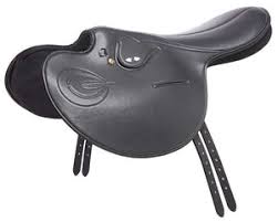 Exercise Saddle Zilco Smooth Black With Quick Release Stirrup Bar