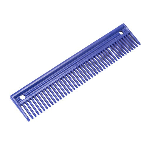 PLASTIC MANE &amp; TAIL COMB BLUE 9&quot; 22CM