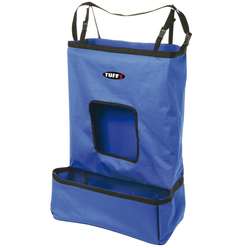 Hay Bag Feeder w/Grain Trough Blue