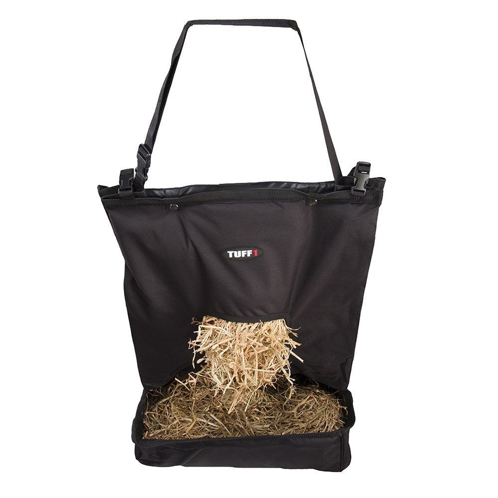 Hay Bag Feeder w/Grain Trough Blue