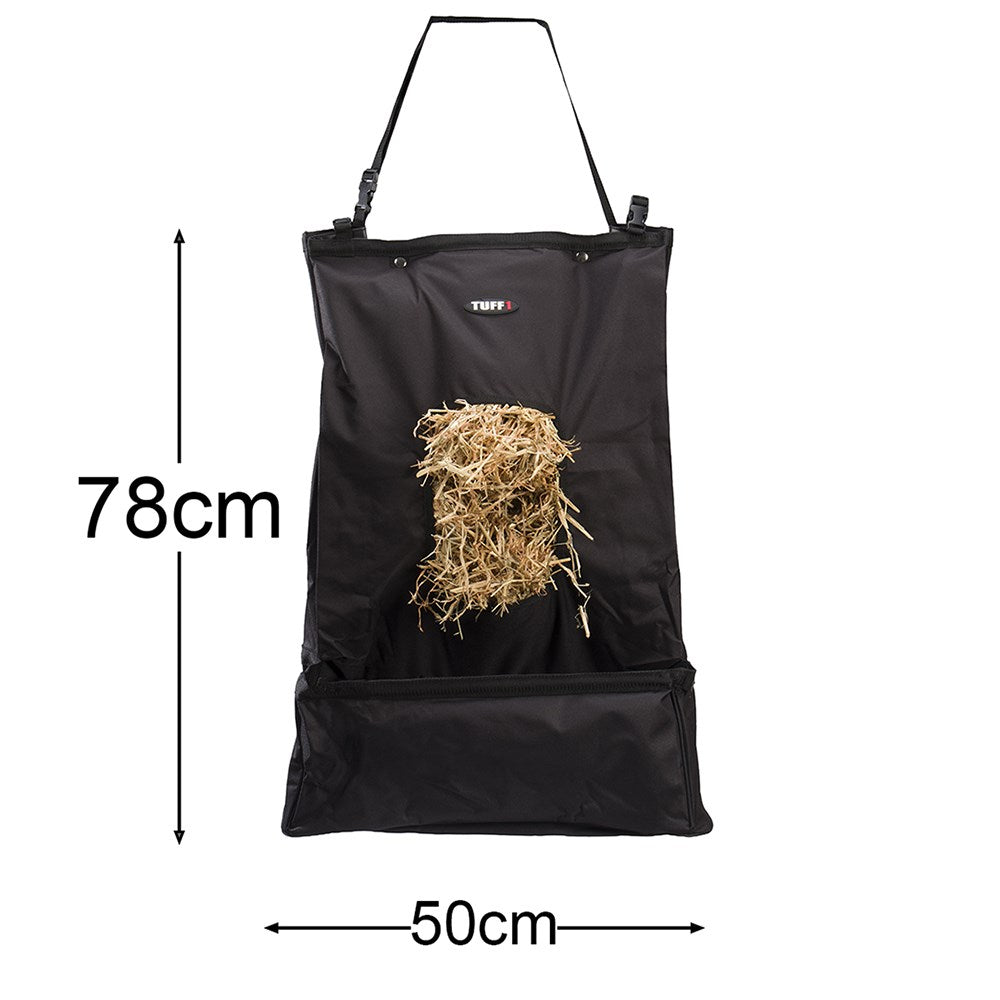 Hay Bag Feeder w/Grain Trough Blue