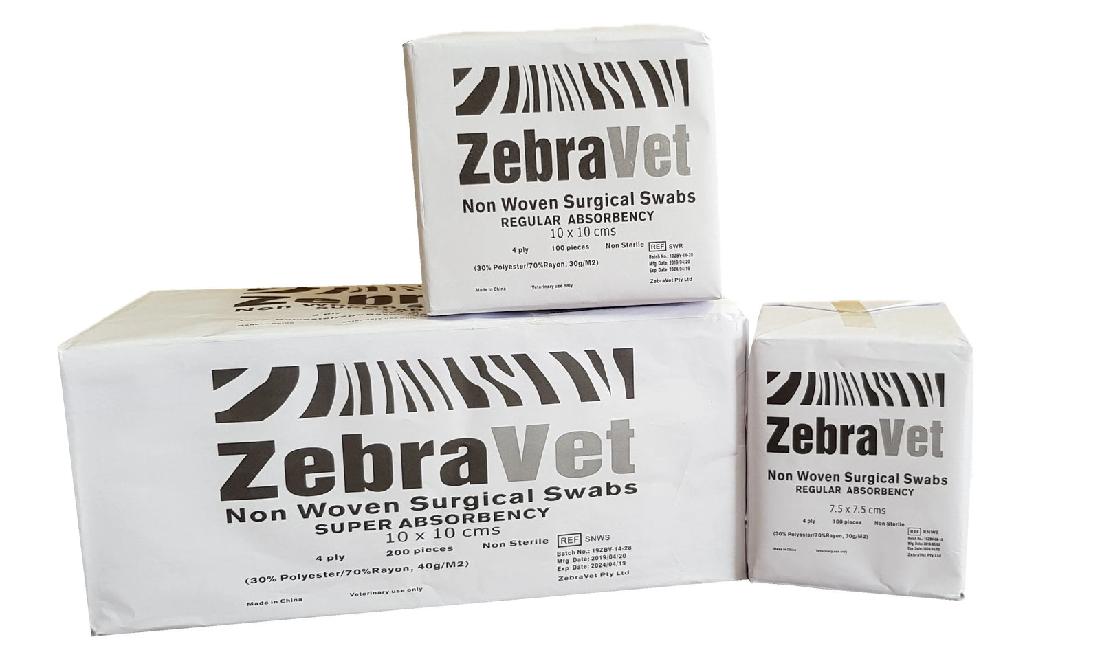 Gauze Swab Super Absorbency 10cm x 10cm 200 Pack