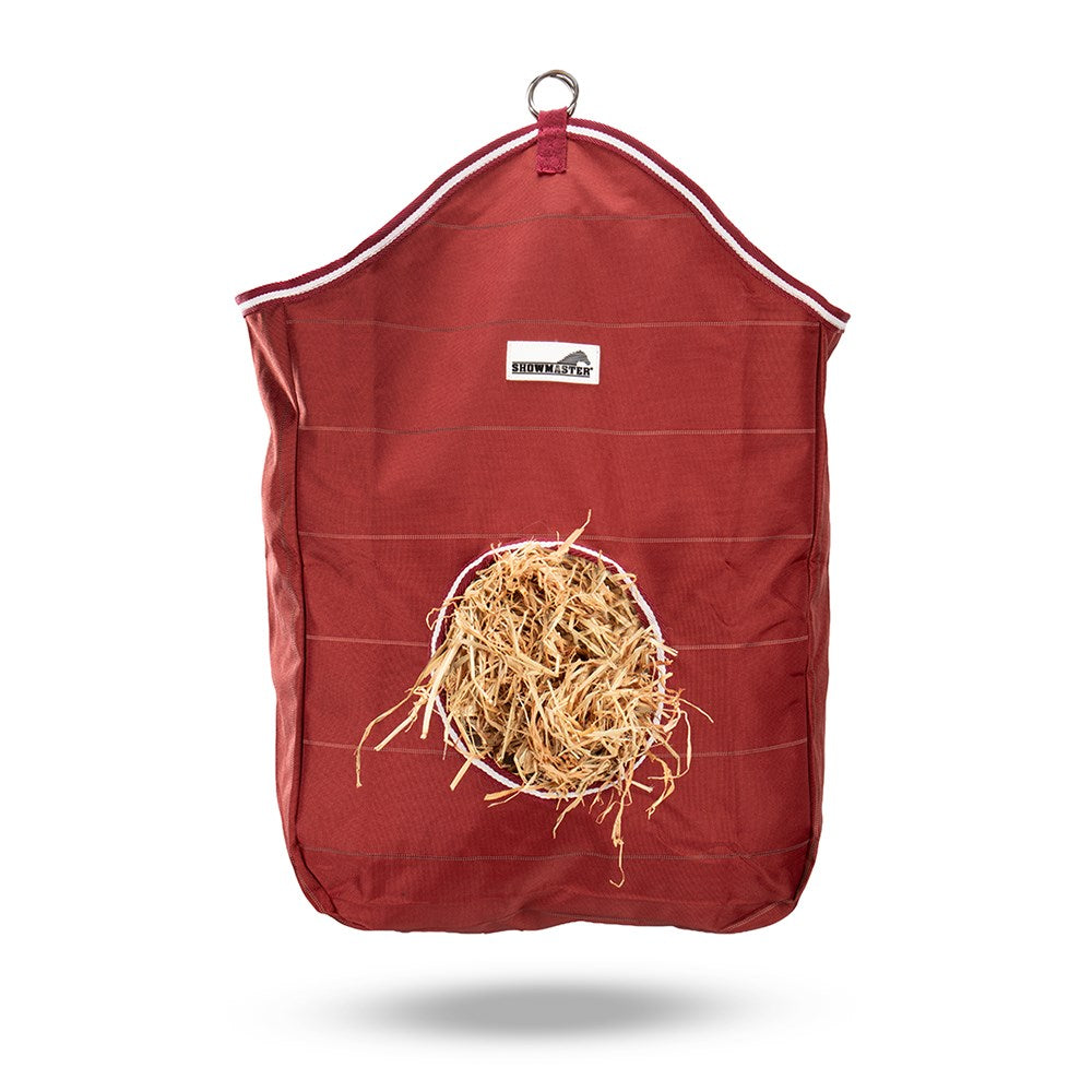 Showmaster Hay Bag Feeder Cherry Hi-Vis