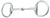 Zilco Eggbutt Thin Mouth Flat Ring 12.5cm
