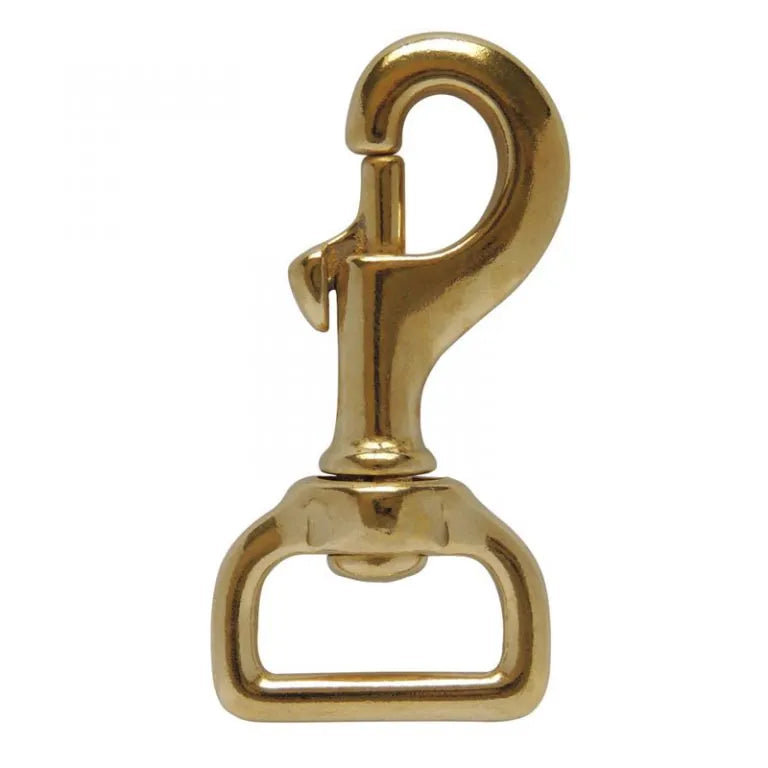 Snap Clip Solid Brass Square Eye 1 Inch