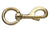 Snap Clip Solid Brass Round Eye Swivel 1 1/4 Inch