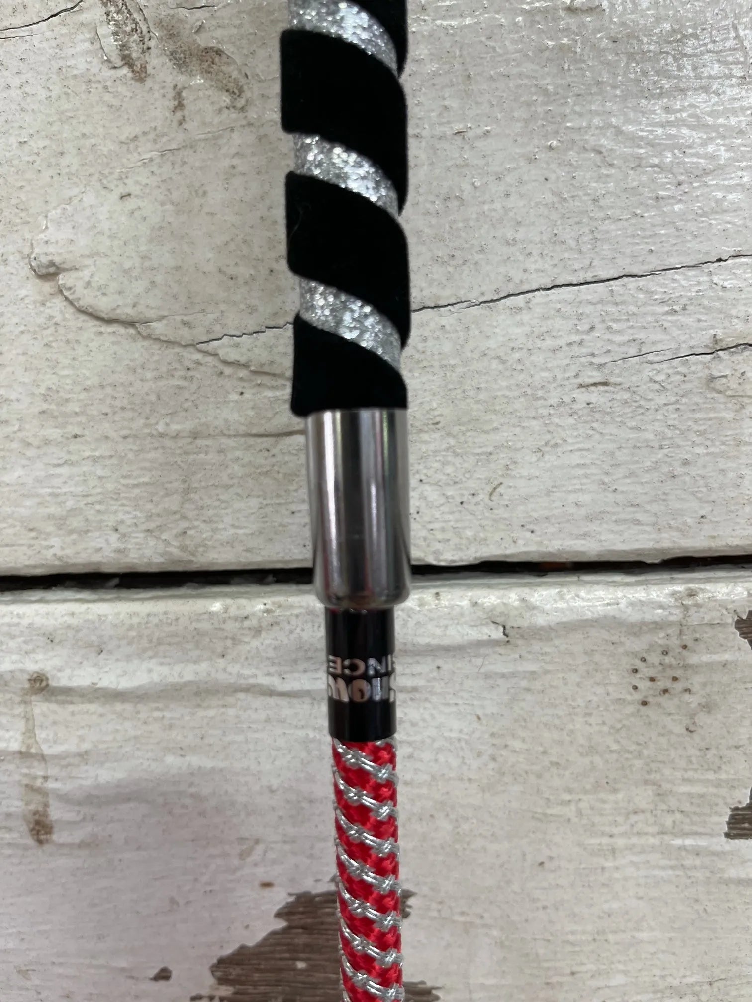 Snowbee Silver Dressage Whip Red/Silv