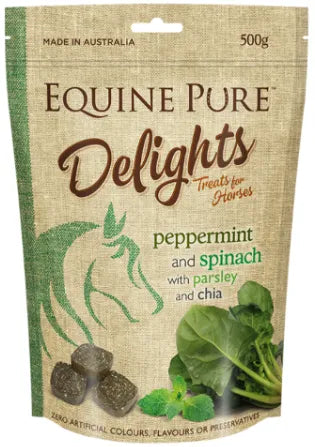 EQUINE PURE DELIGHT PMINT SPINACH PARSLEY CHIA 500G