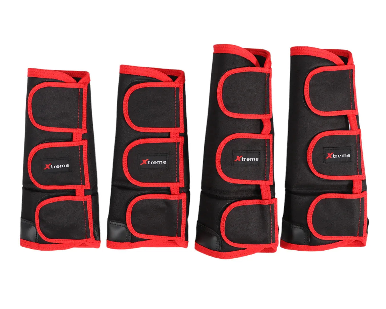XTREME Travel Boots Set of 4 Black/Red