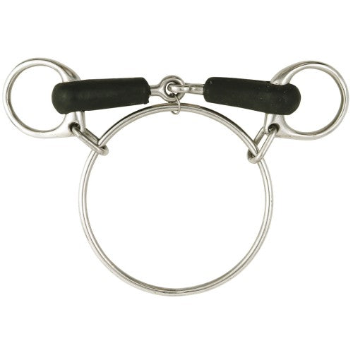 STC DEXTER RING RACING BIT W/ RUBBER COATED MOUTH