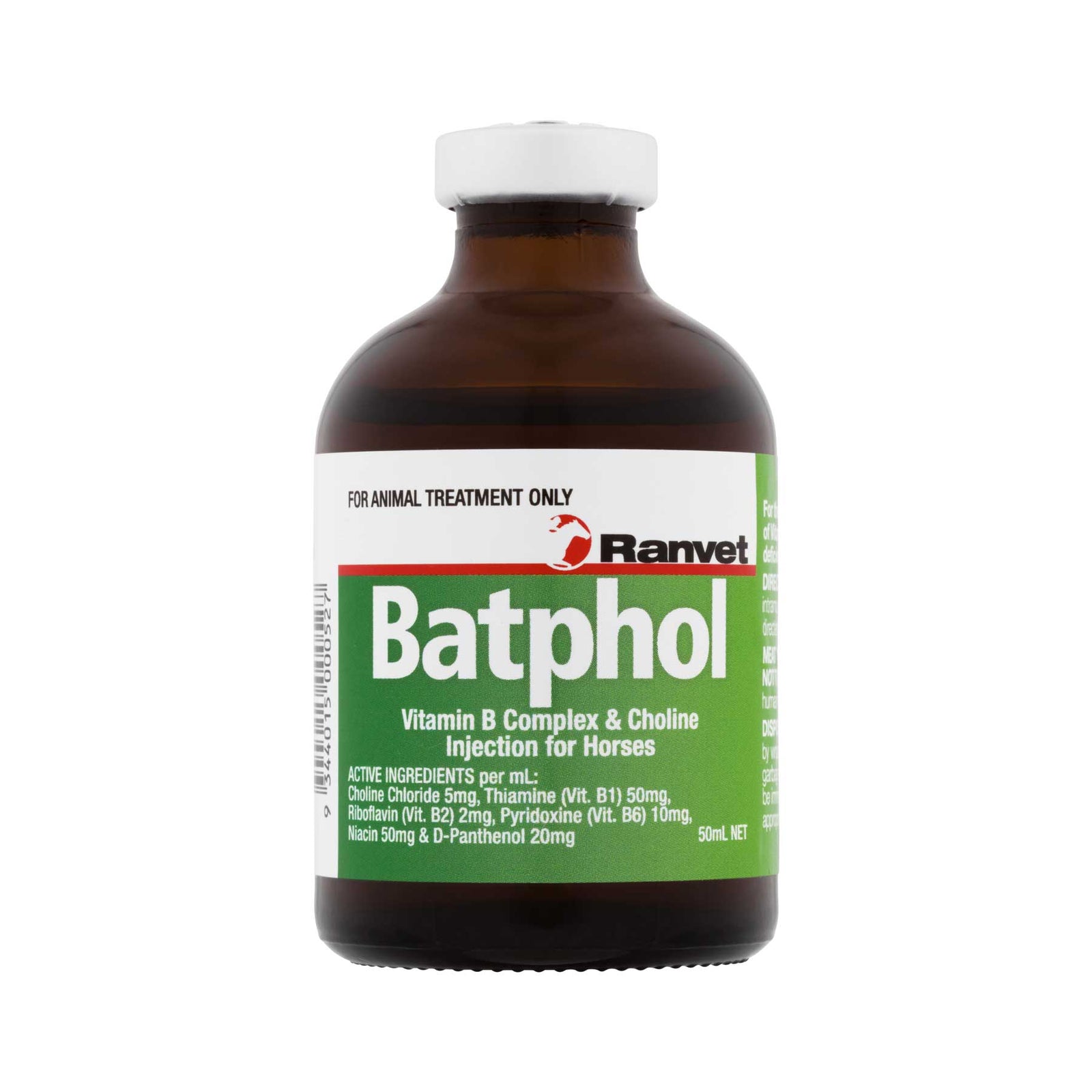 Batphol Vitamin B Complex and Choline Injection 50ml