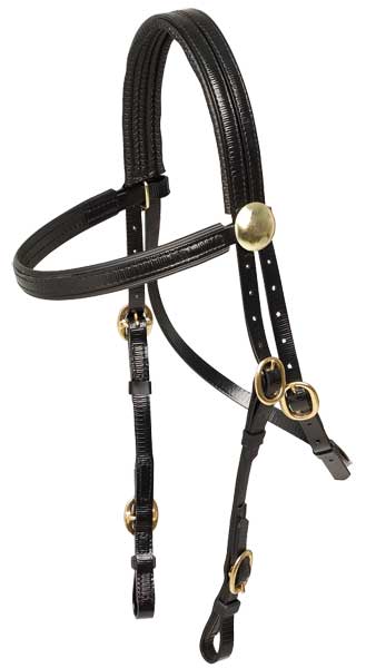 ZILCO RACE BRIDLE - BRASS BUCKLE