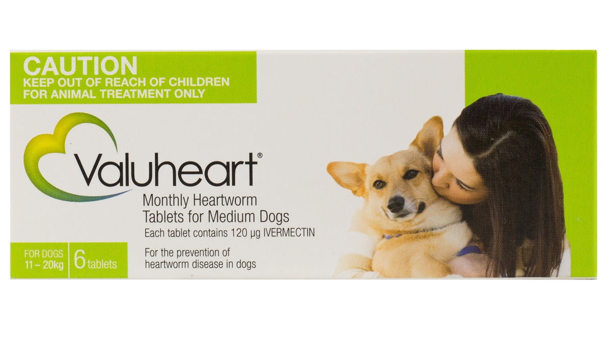 *Valuheart Monthly Heartworm Tablets - 6 Pack