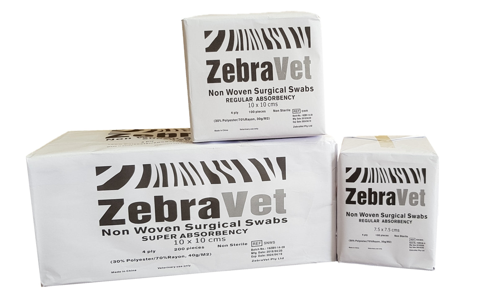 Gauze Swab Regular Absorbency 10cm x 10cm 100 Pack