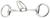 ZILCO EGGBUTT BIT W TONGUE CONTROL