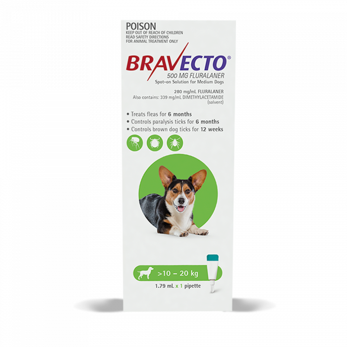 BRAVECTO GREEN 10-20KG 1PK