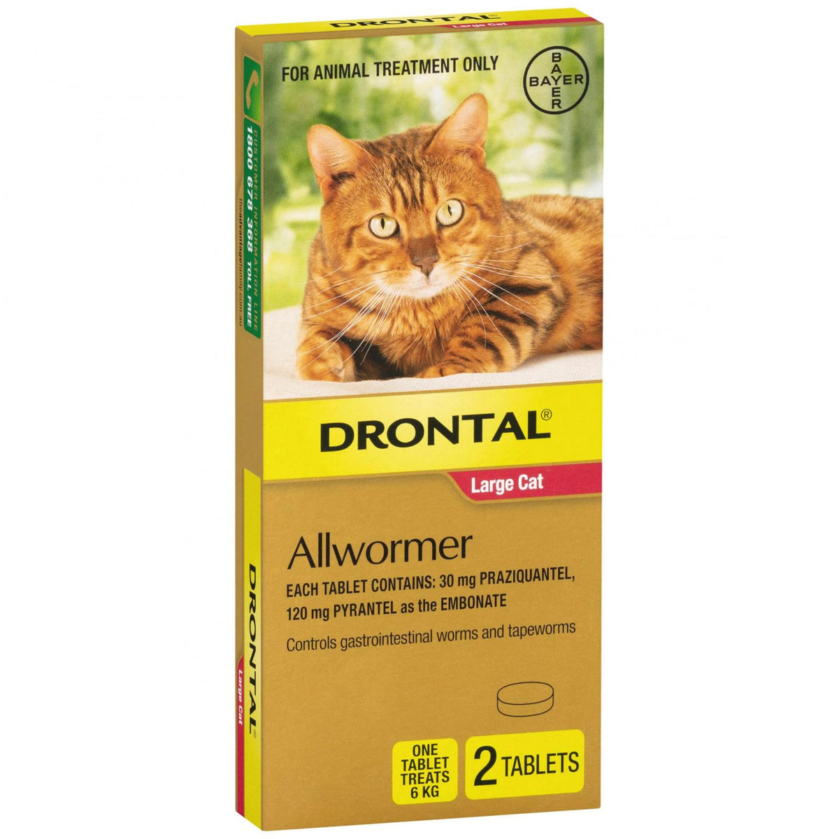 DRONTAL CAT ELLIPSOID 6KG 2 PACK