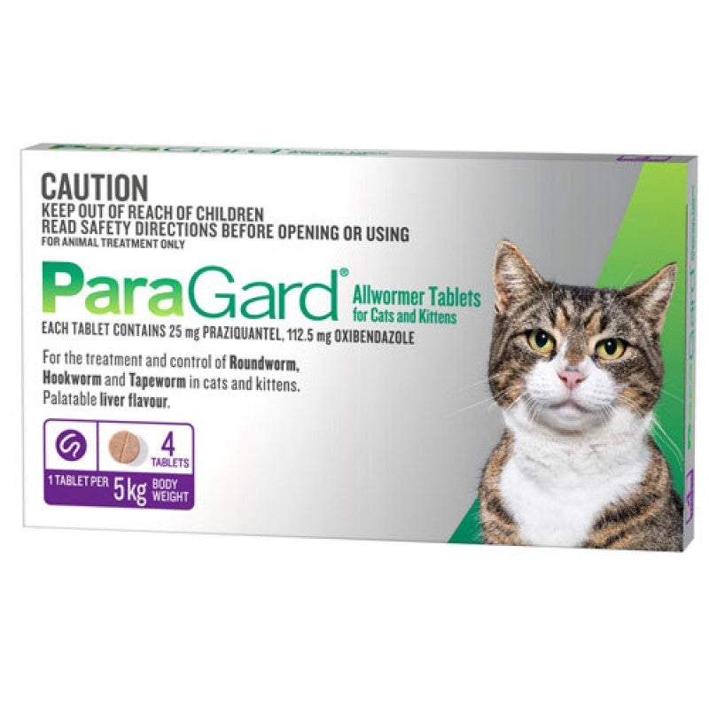 PARAGARD ALLWORMER CATS 0-5KG