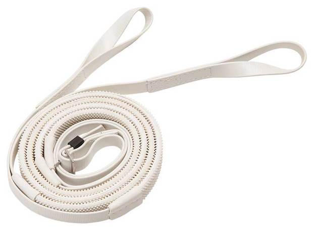 ZILCO RACE REINS WITH WHITE RUBBER 16MM